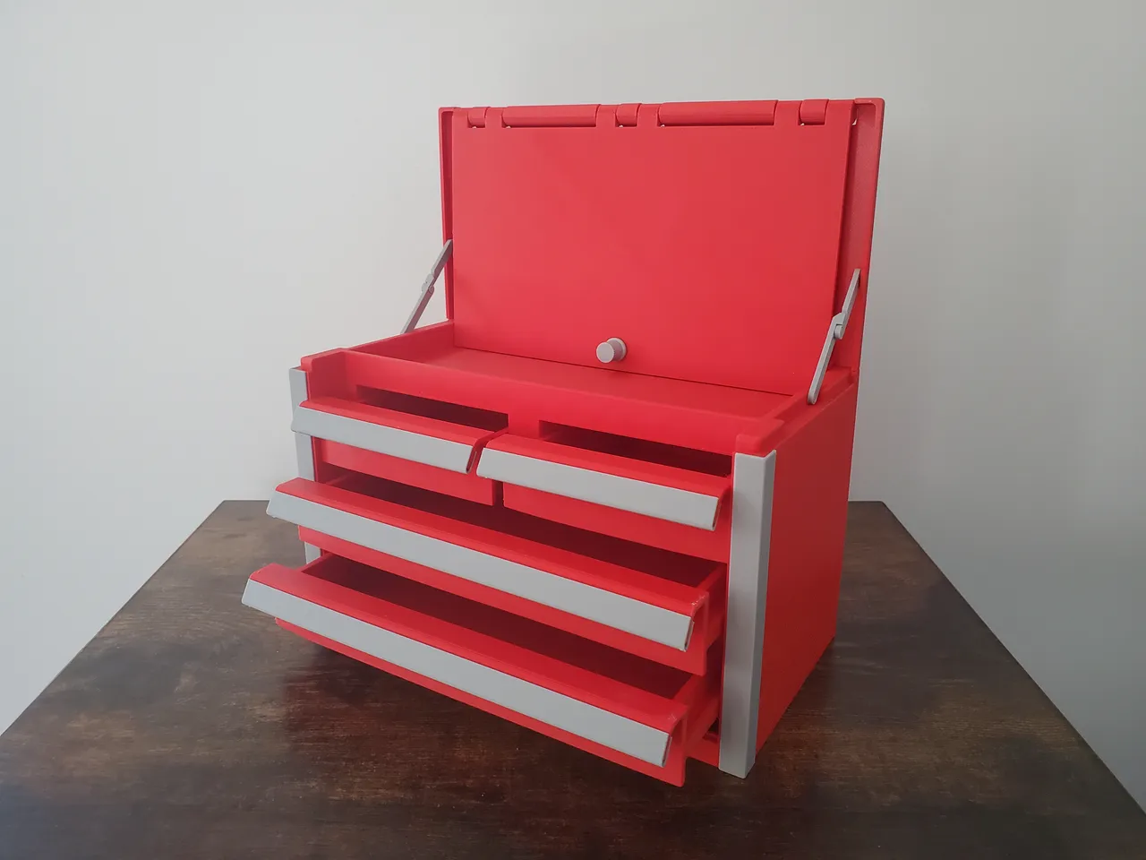 Desktop Mini Toolbox - Top Cabinet: 4 Drawer Edition by DiTech