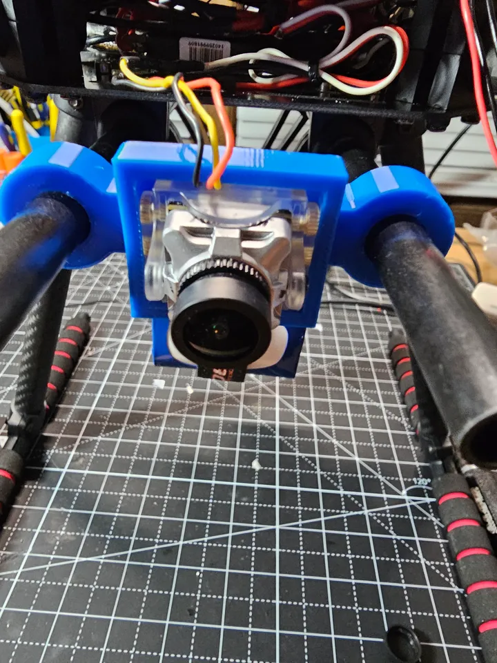Rum Cam Camera Mount for X500 Drone by Zale | Download free STL model ...