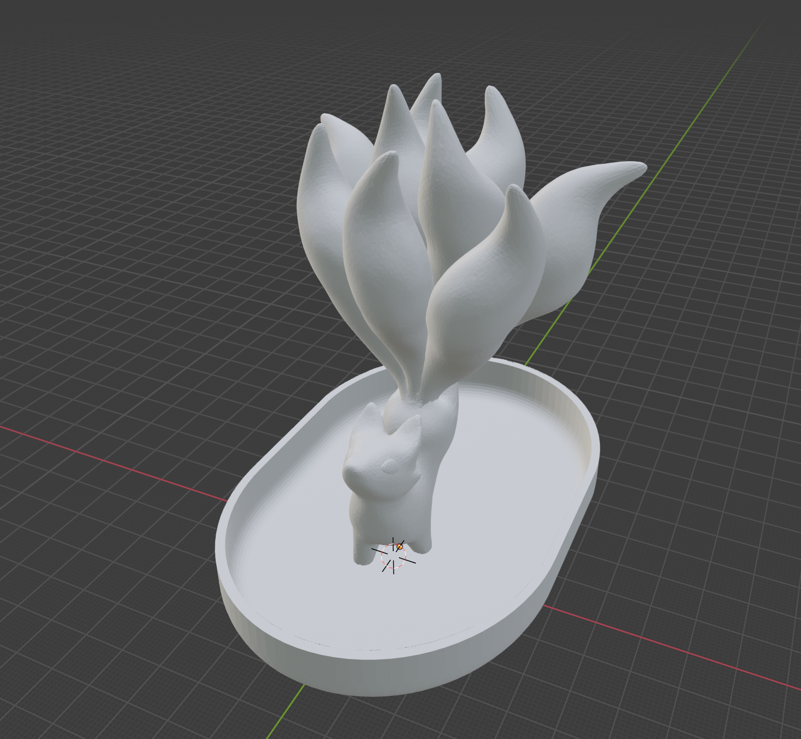 Dancing Kitsune Ring Holder