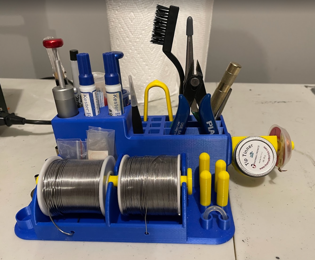 Solder Station Tool Organizer_Rev.02 by Dirk Download free STL model