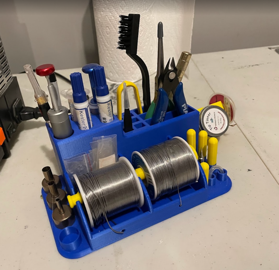 Solder Station Tool Organizer_Rev.02 by Dirk Download free STL model