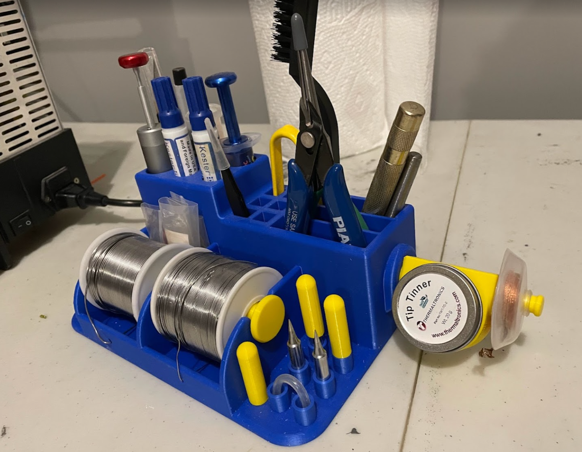 Solder Station Tool Organizer_Rev.02 by Dirk Download free STL model
