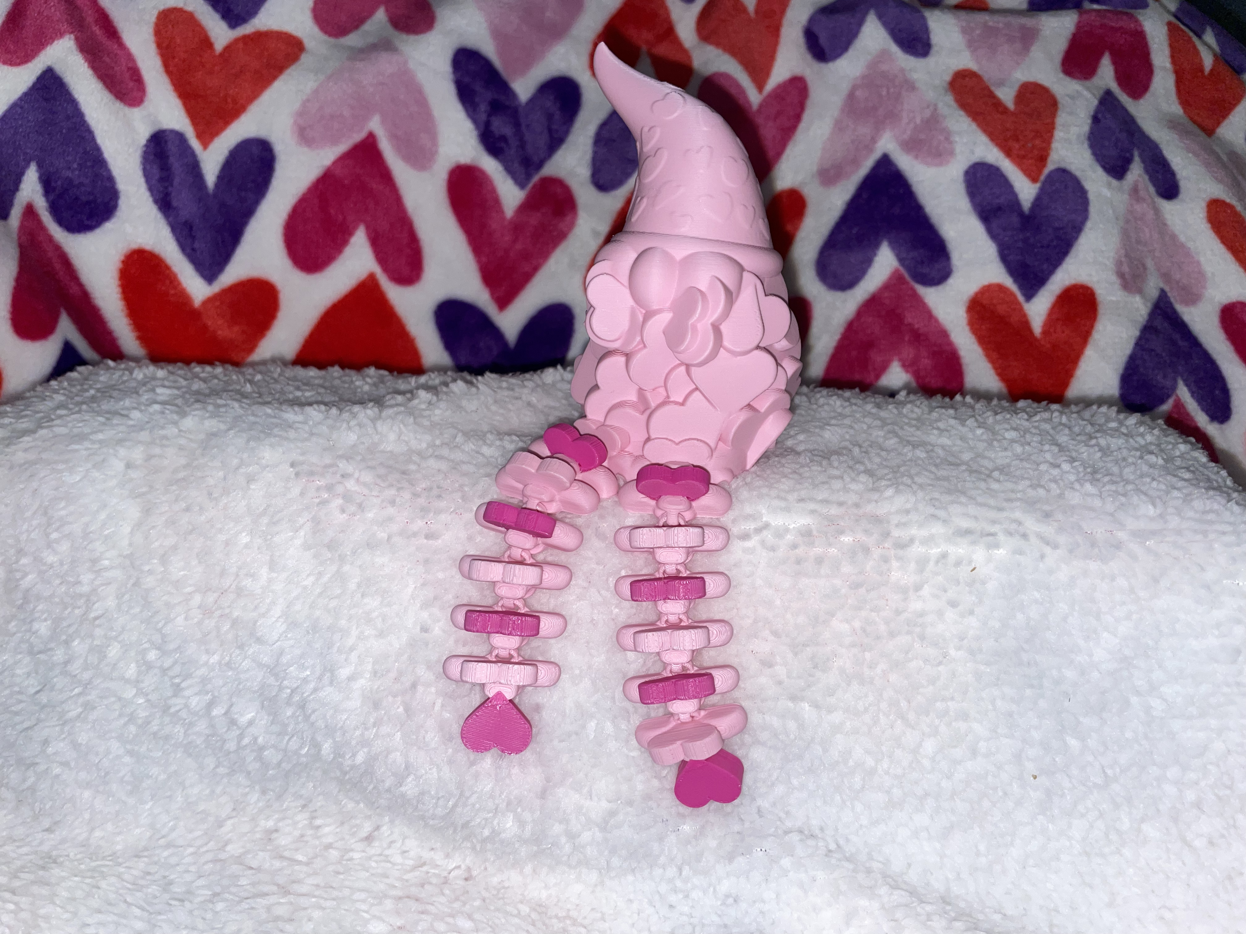 Flexi Leg Gnome with Hearts for a Beard