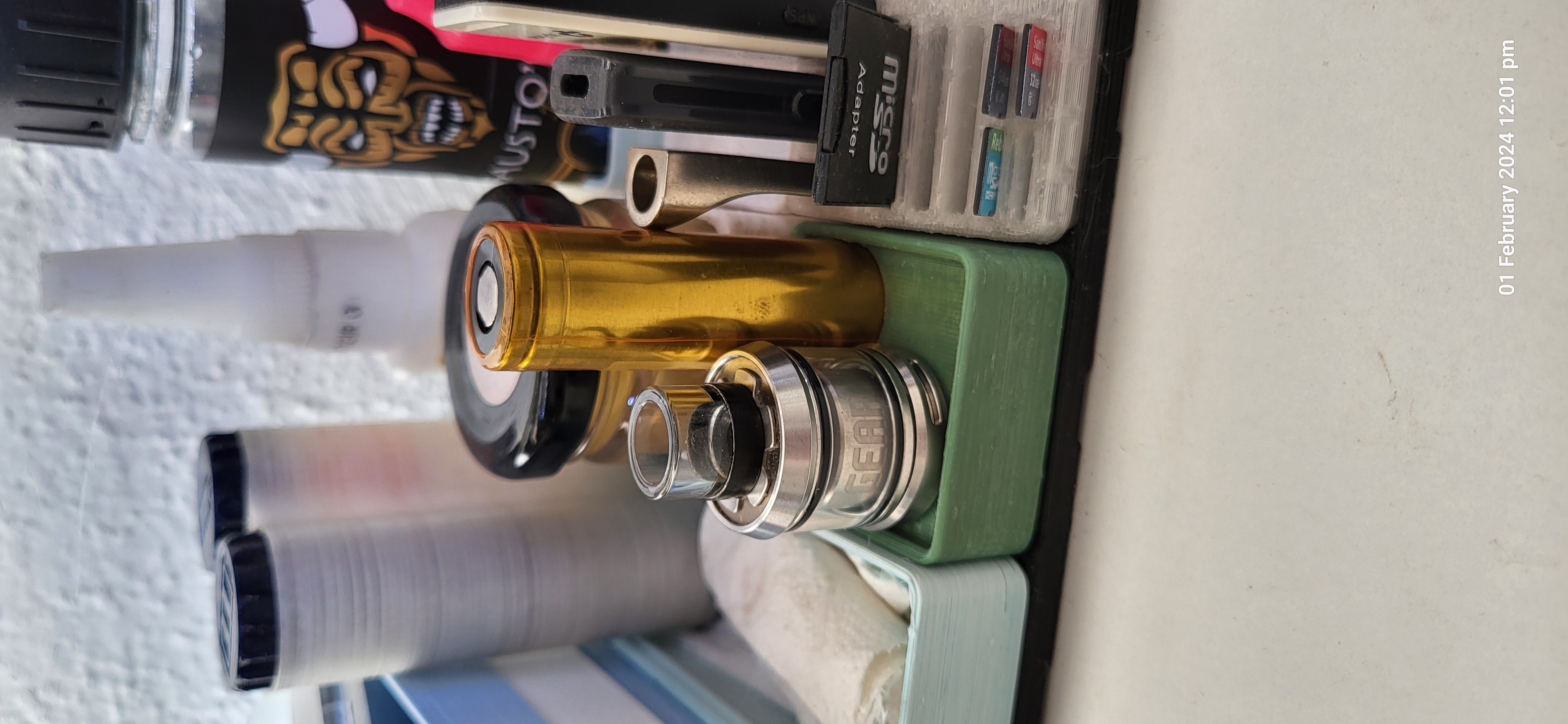Gridfinity Battery 18650 + 24-25mm atomizer stand