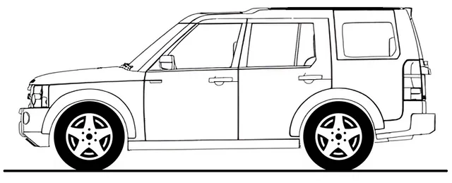 Land Rover Discovery contour model