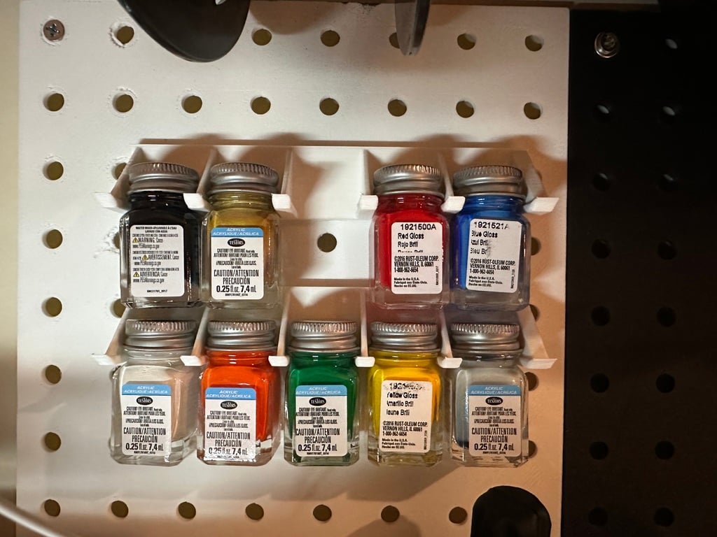 Testors Model Paint Peg Board Holder / Rack by Biff's Equipment
