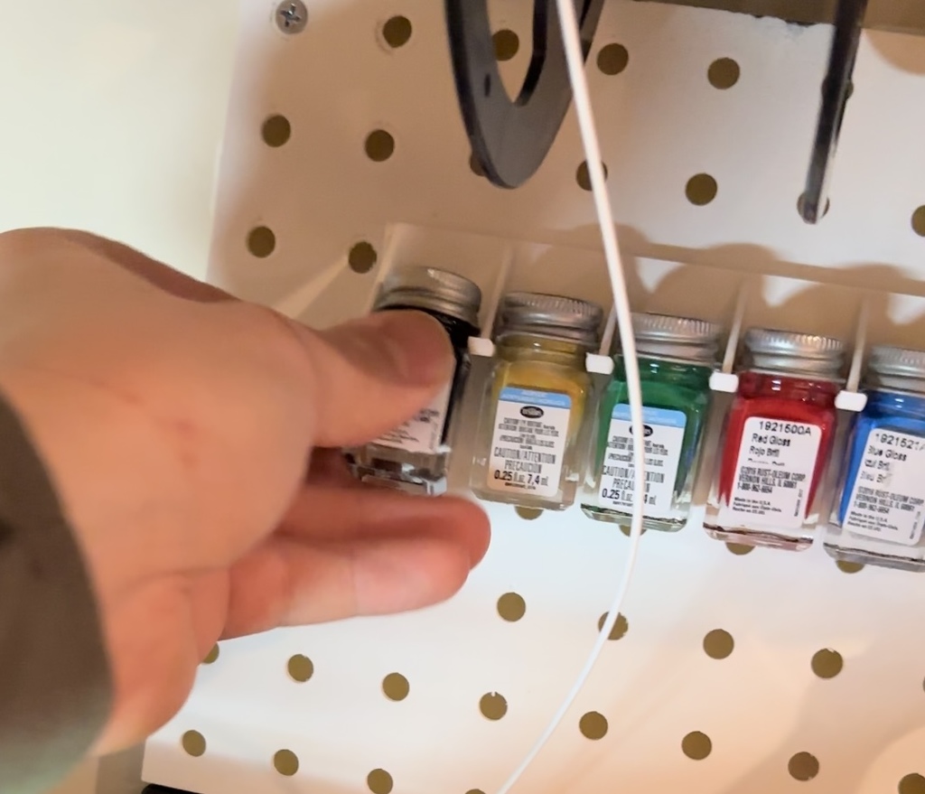 Testors Model Paint Peg Board Holder / Rack by Biff's Equipment