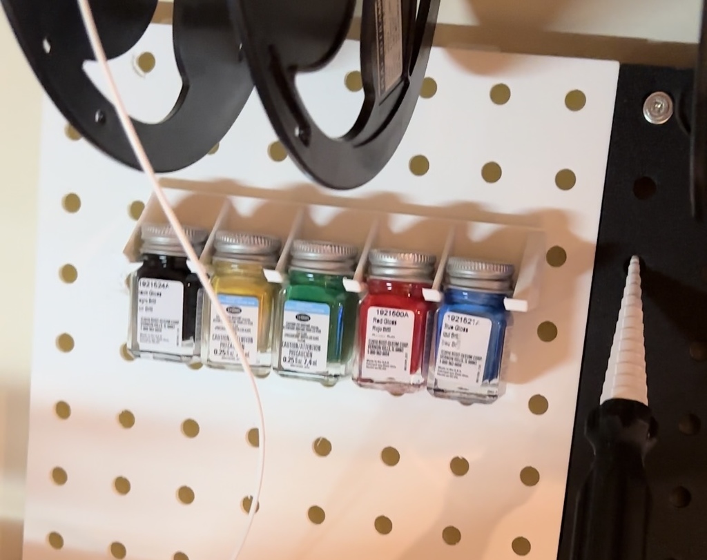 Testors Model Paint Peg Board Holder / Rack by Biff's Equipment