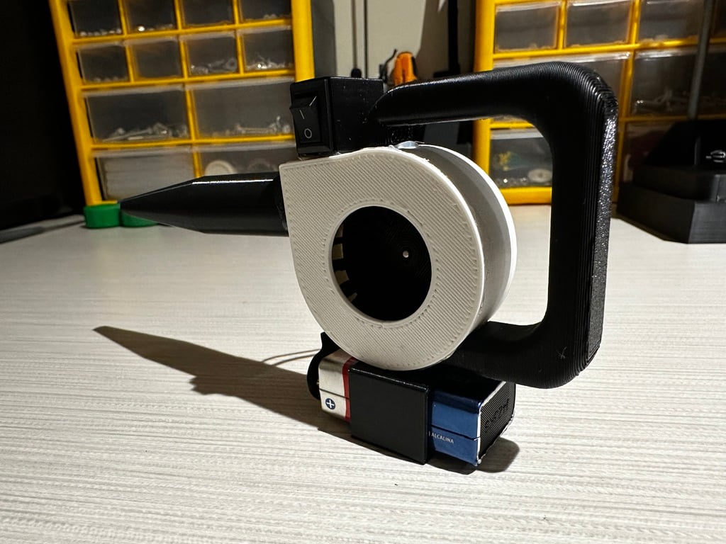 Miniatura 5 do modelo 3D Mini Leaf Blower -Fixed Battery + Switch Box