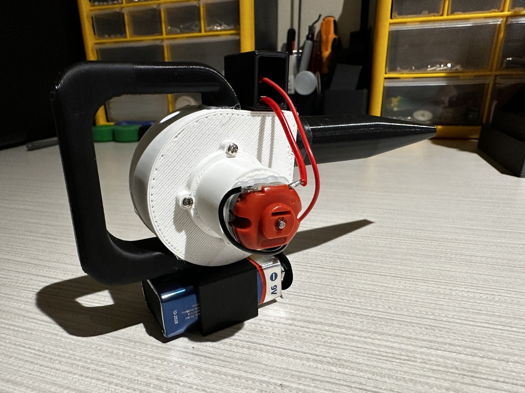 Miniatura 6 do modelo 3D Mini Leaf Blower -Fixed Battery + Switch Box
