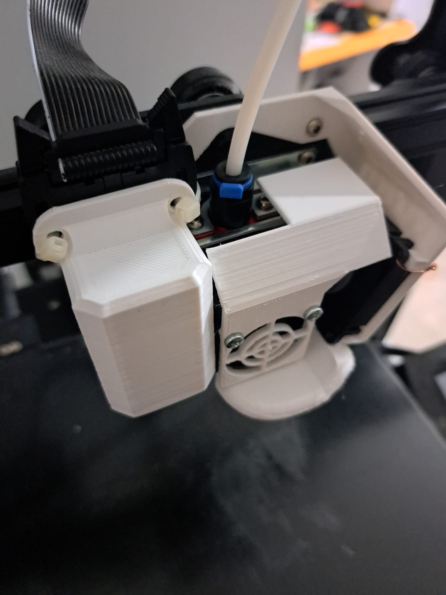 cr6 se Hotend Fan Case and Doughterboard Case by 3D'ci | Download free ...