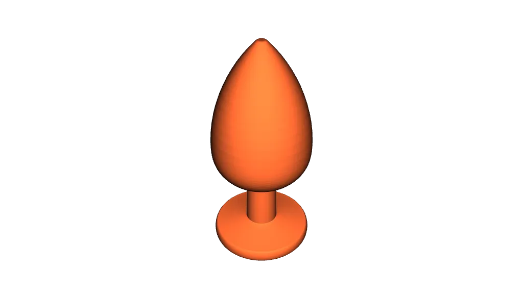 Simple Dildo / Anal Plug by No digas mi nombre | Download free STL model |  Printables.com