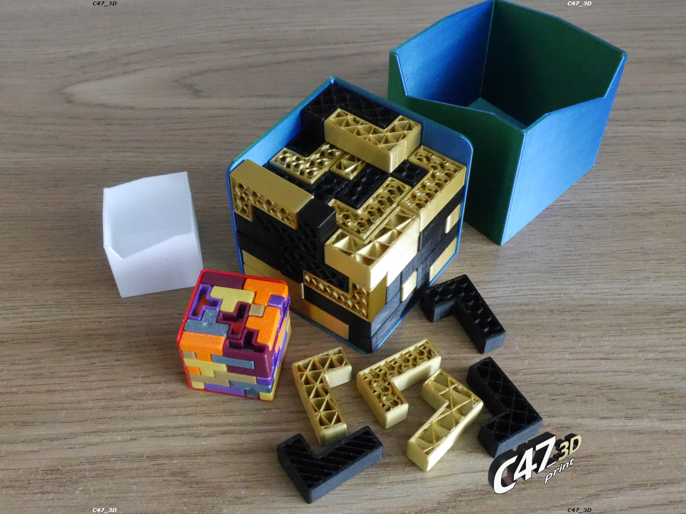 Miniatura 3 do modelo 3D Tetris Puzzle Cube