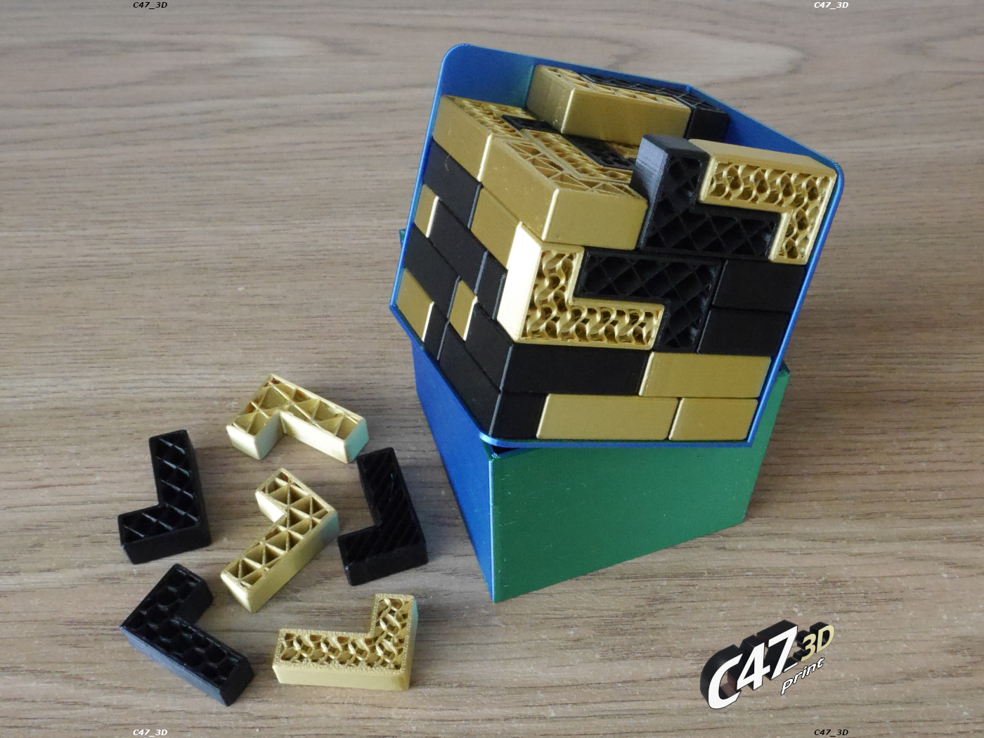 Miniatura 5 do modelo 3D Tetris Puzzle Cube