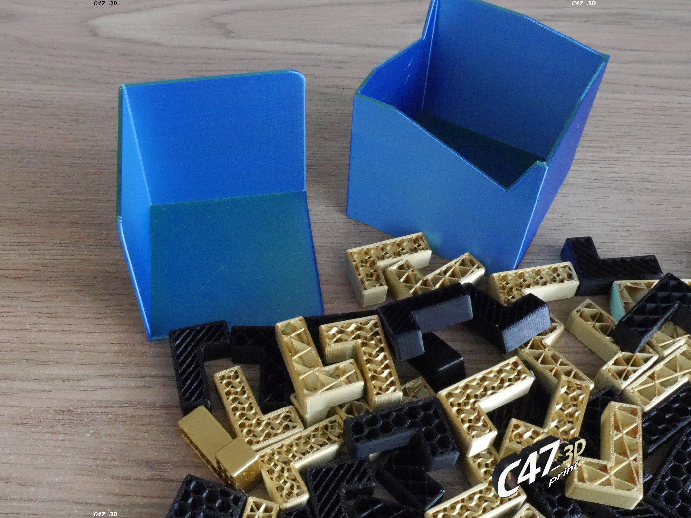 Tetris Puzzle Cube by C47_3d Download free STL model