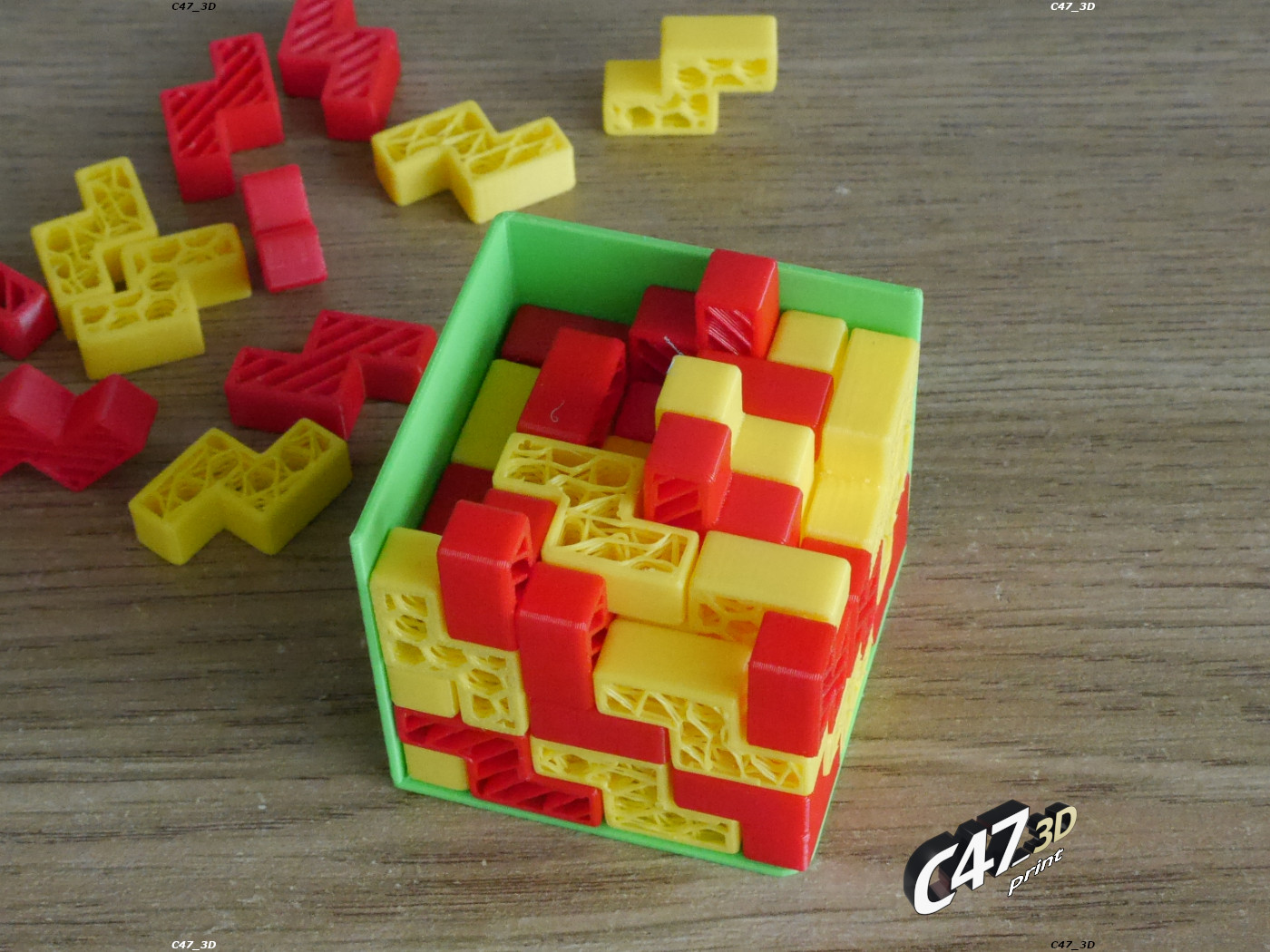 Miniatura 25 do modelo 3D Tetris Puzzle Cube
