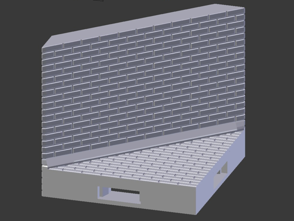 Arch Brick Wall Diagonal DaD Openlock PiP 1Pice