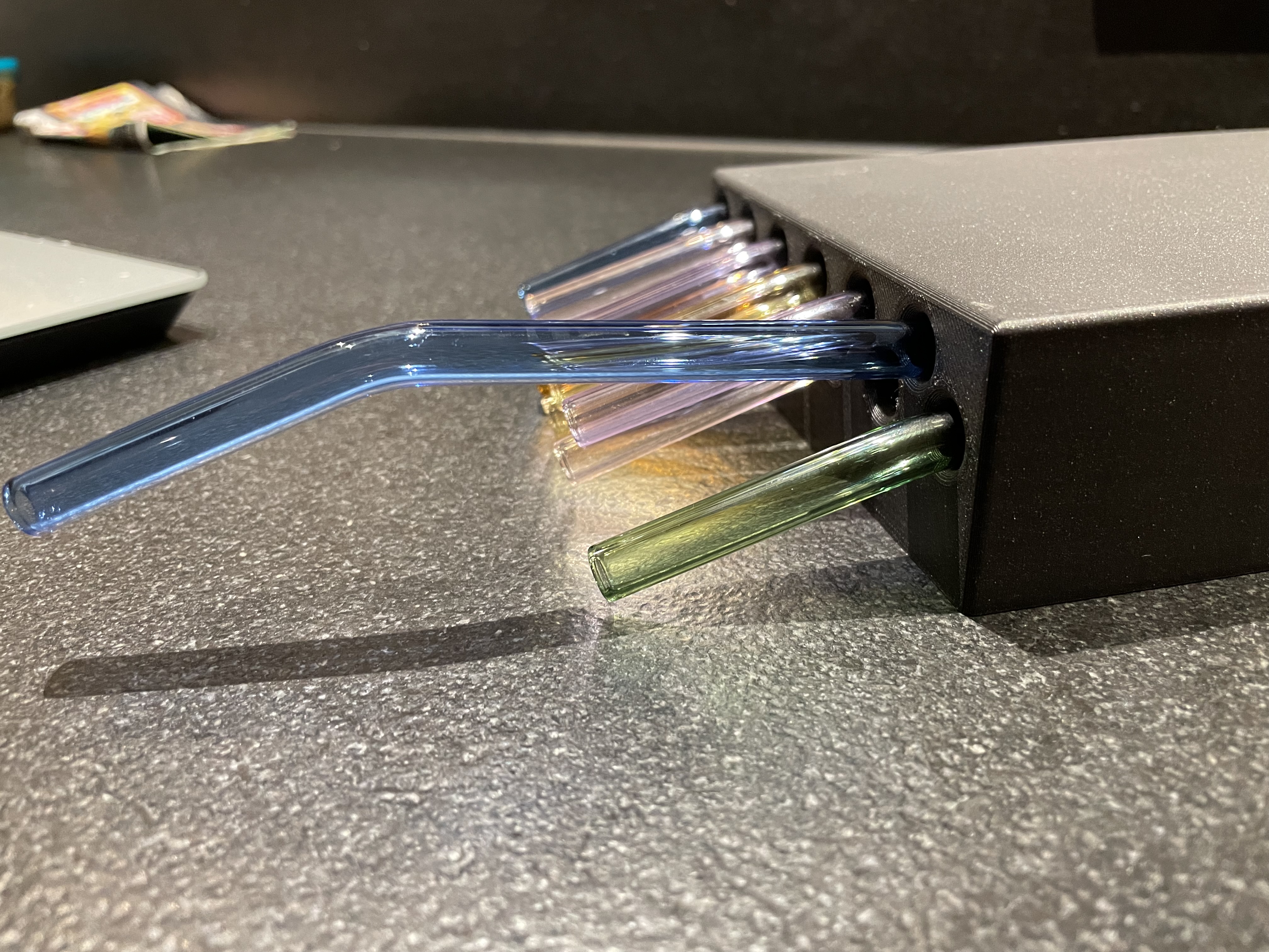 Glastrinkhalm Aufbewahrung / Glass drinking straw storage