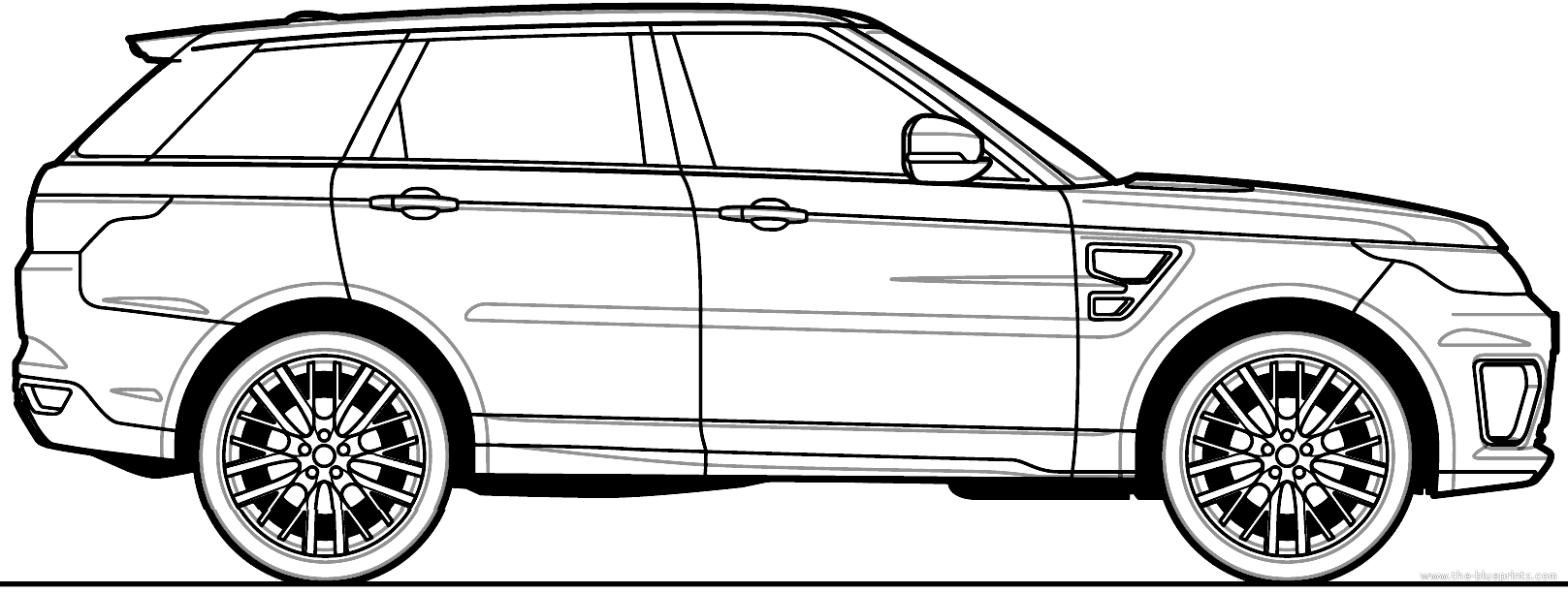 Rang rover Sport contour model