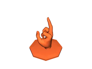 Middle Finger Sculpture by Sick | Download free STL model | Printables.com
