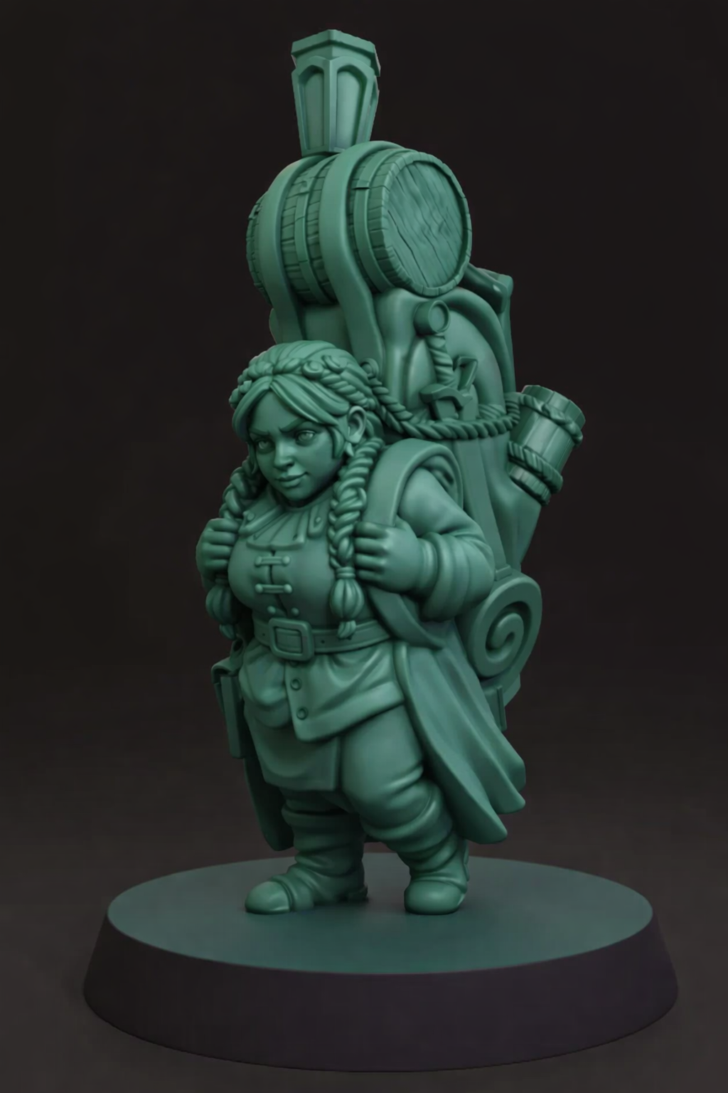 Female_dwarf_traveling_merchant D&D mini