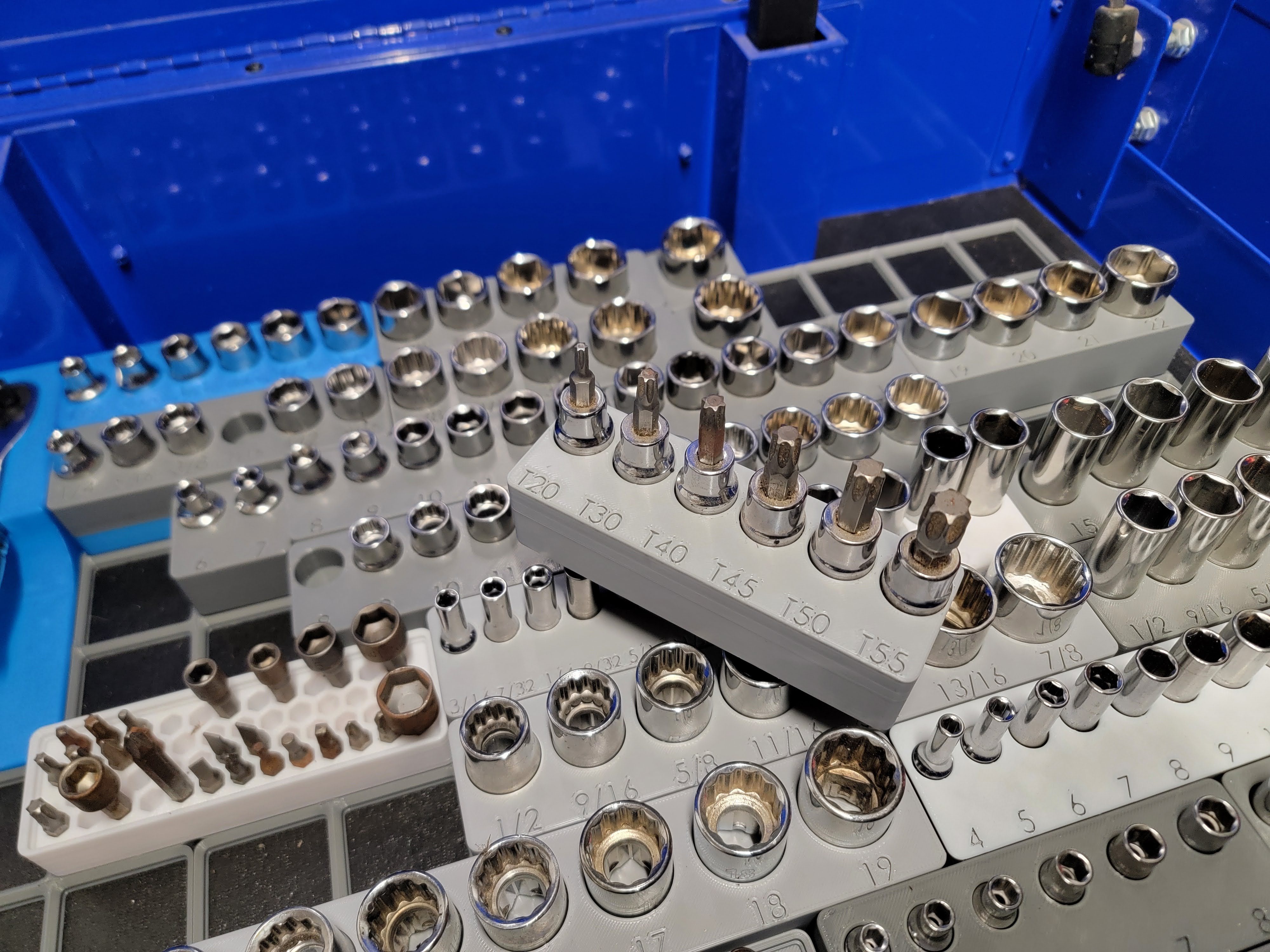 T20 to T55 husky gridfinity socket holder