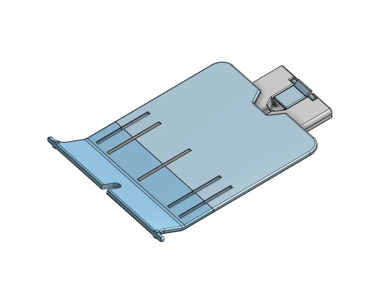 Laser Printer Paper Delivery Output Tray Assembly for HP P1006 (and others)  by kaje, Download free STL model