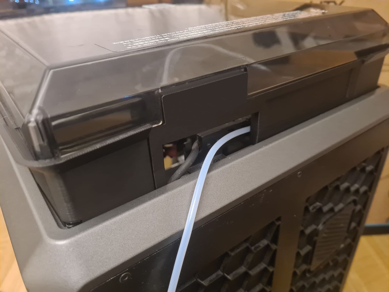 Creality K1 Riser Top Glass Back Hole Fill