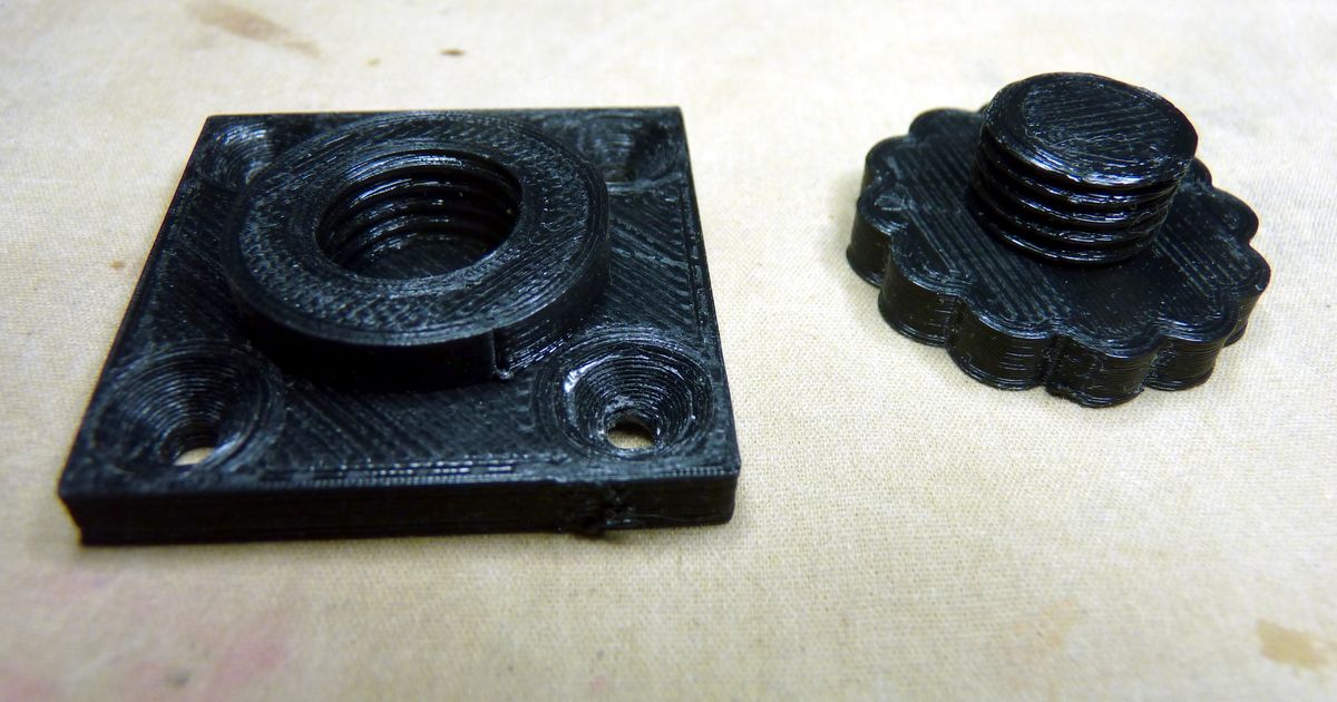 Adjustable feet by VanessaE | Download free STL model | Printables.com