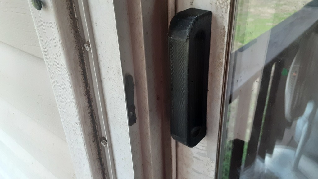 Sliding glass door pull