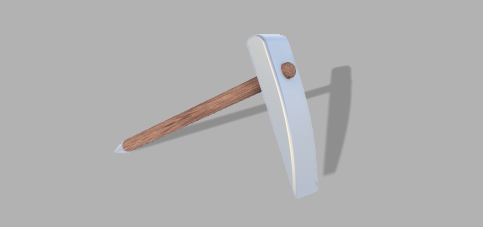 Piolet hammer for Tintin statue
