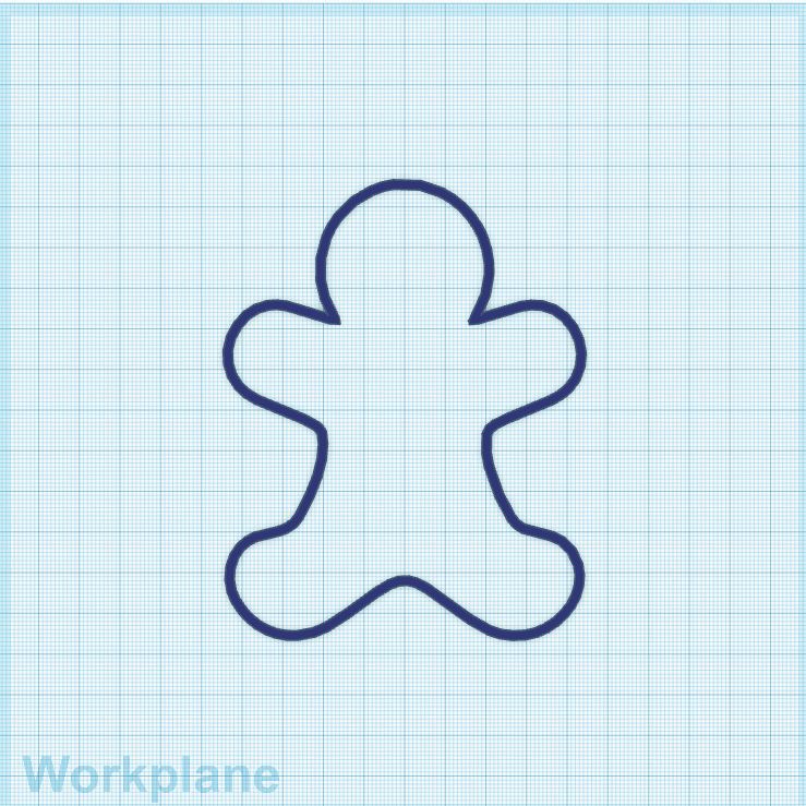 Miniatura 4 do modelo 3D Gingerbread man cookie cutter