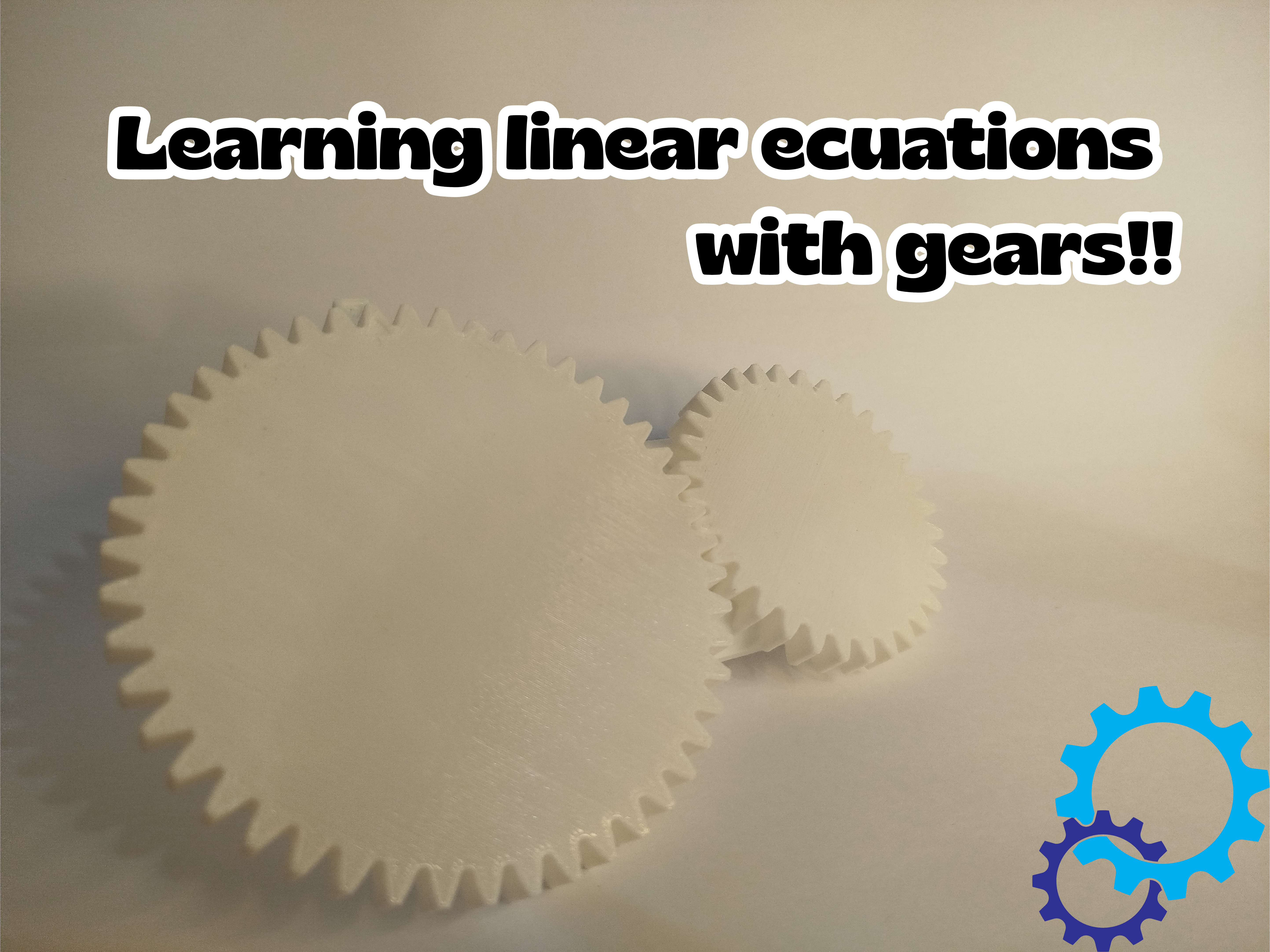 Learning linear ecuations with gears!!
