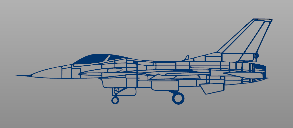 F-16 Fighting Falcon wall art