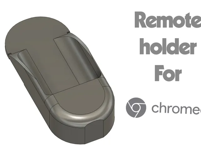 Chromecast remote holder to fix to a bed