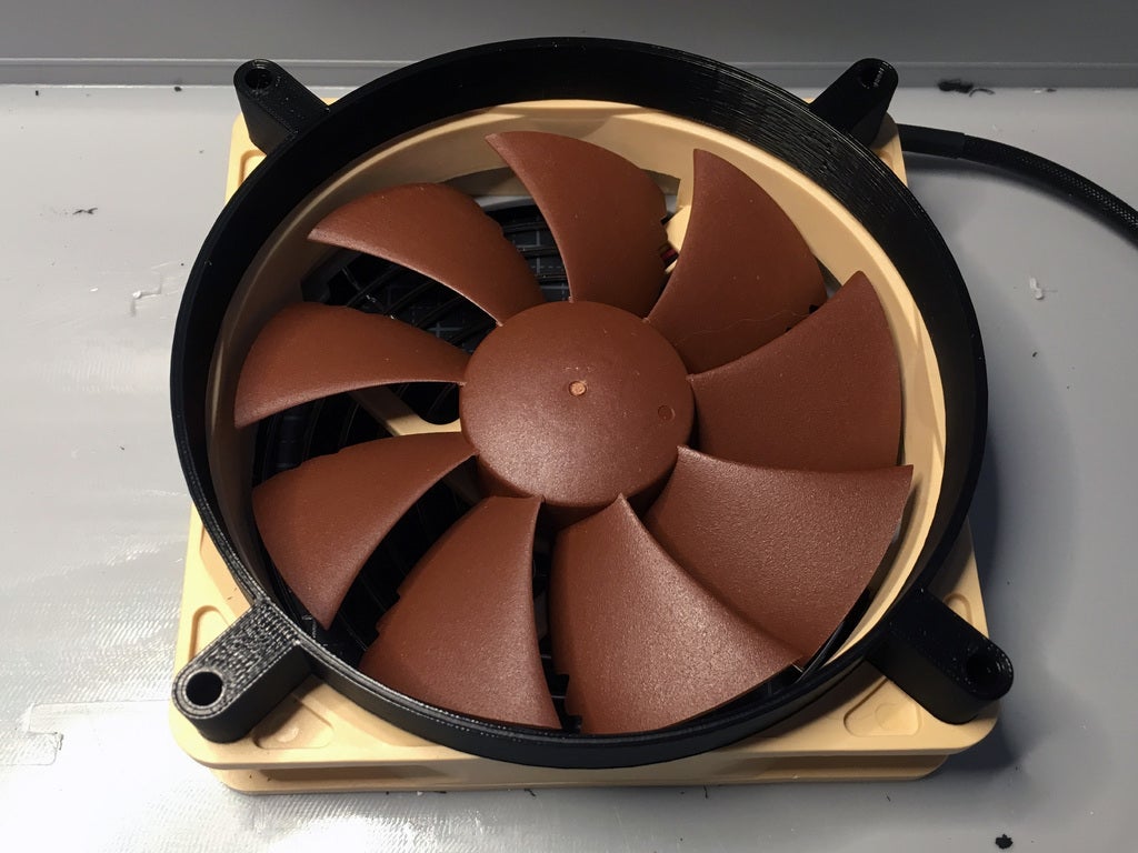 Airbrush spray booth Noctua fan adapter by Spretrep, Download free STL  model