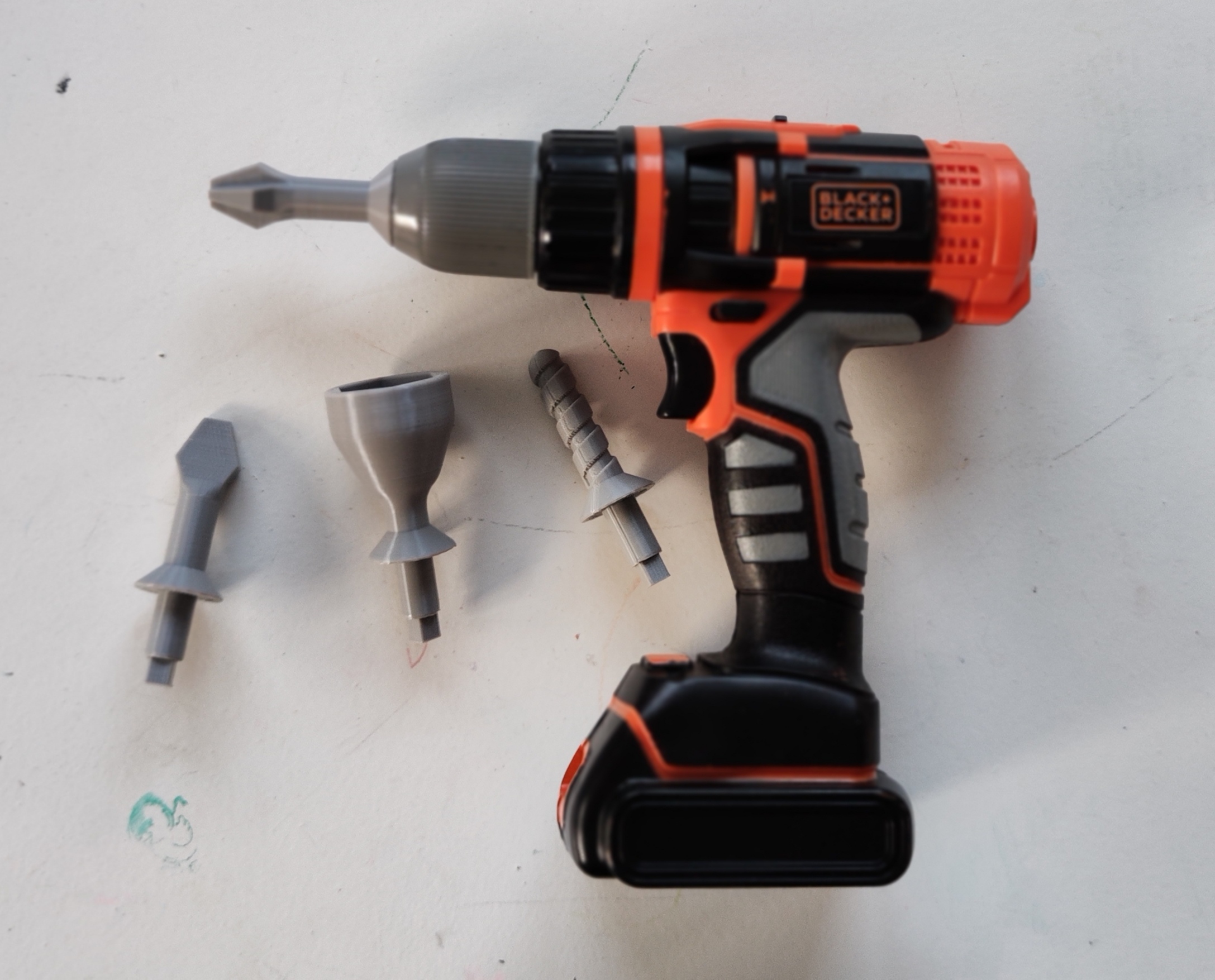 Smoby Black Decker Drill Plugins / Bits