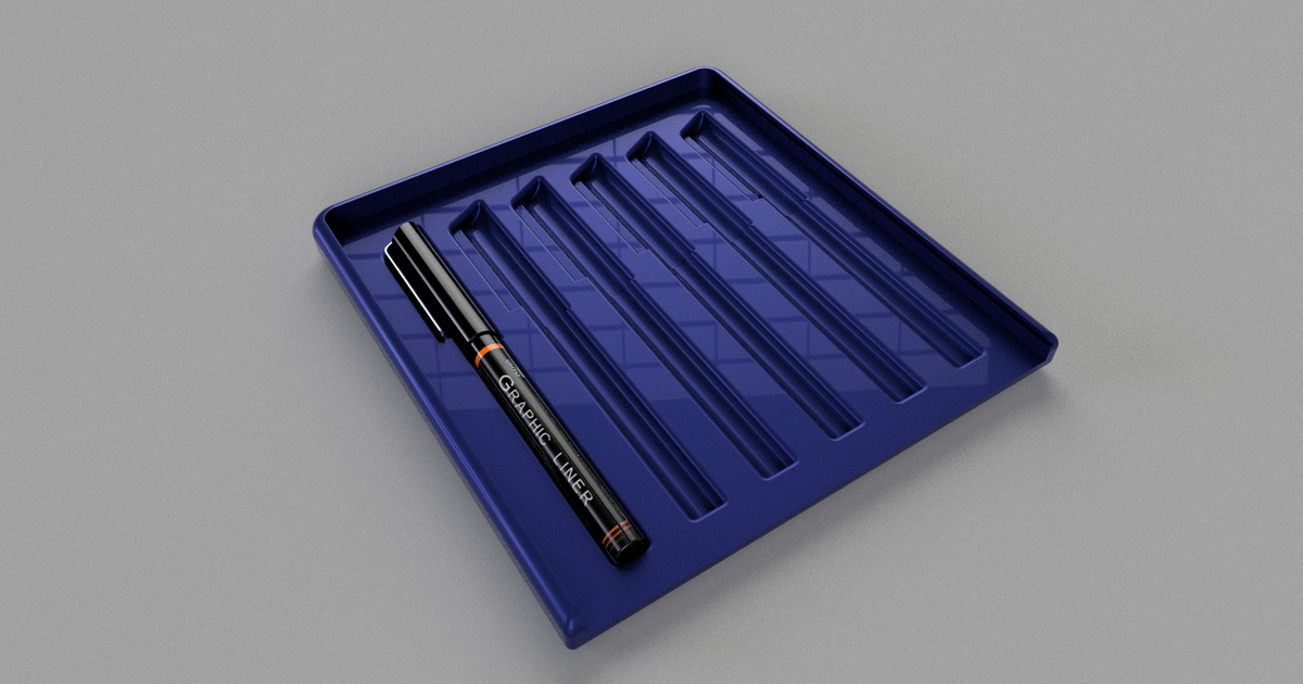 Ohto Graphic Liner Pen Case by Rasmussen Download free STL model