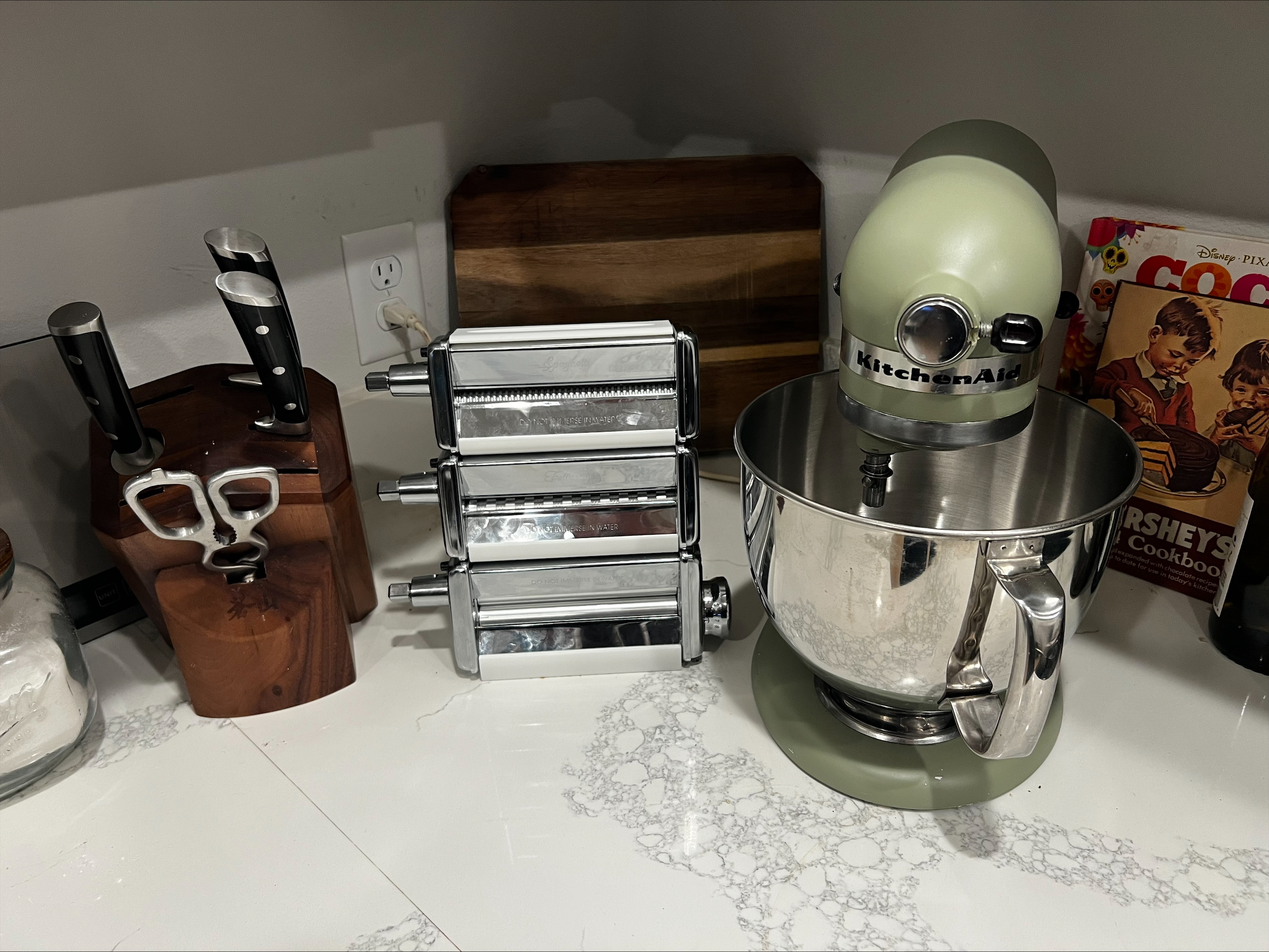 Kitchen Aid pasta roller storage