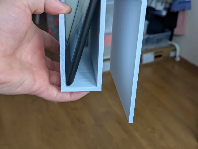 Phone & Kindle holder for ikea bed