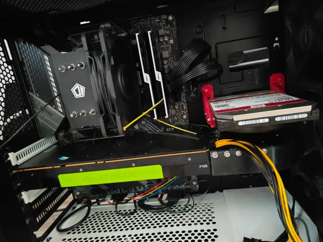 NVIDIA Tesla blower-style 73mm fan shroud