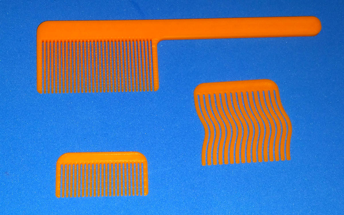 More Combs - with FreeCAD designs