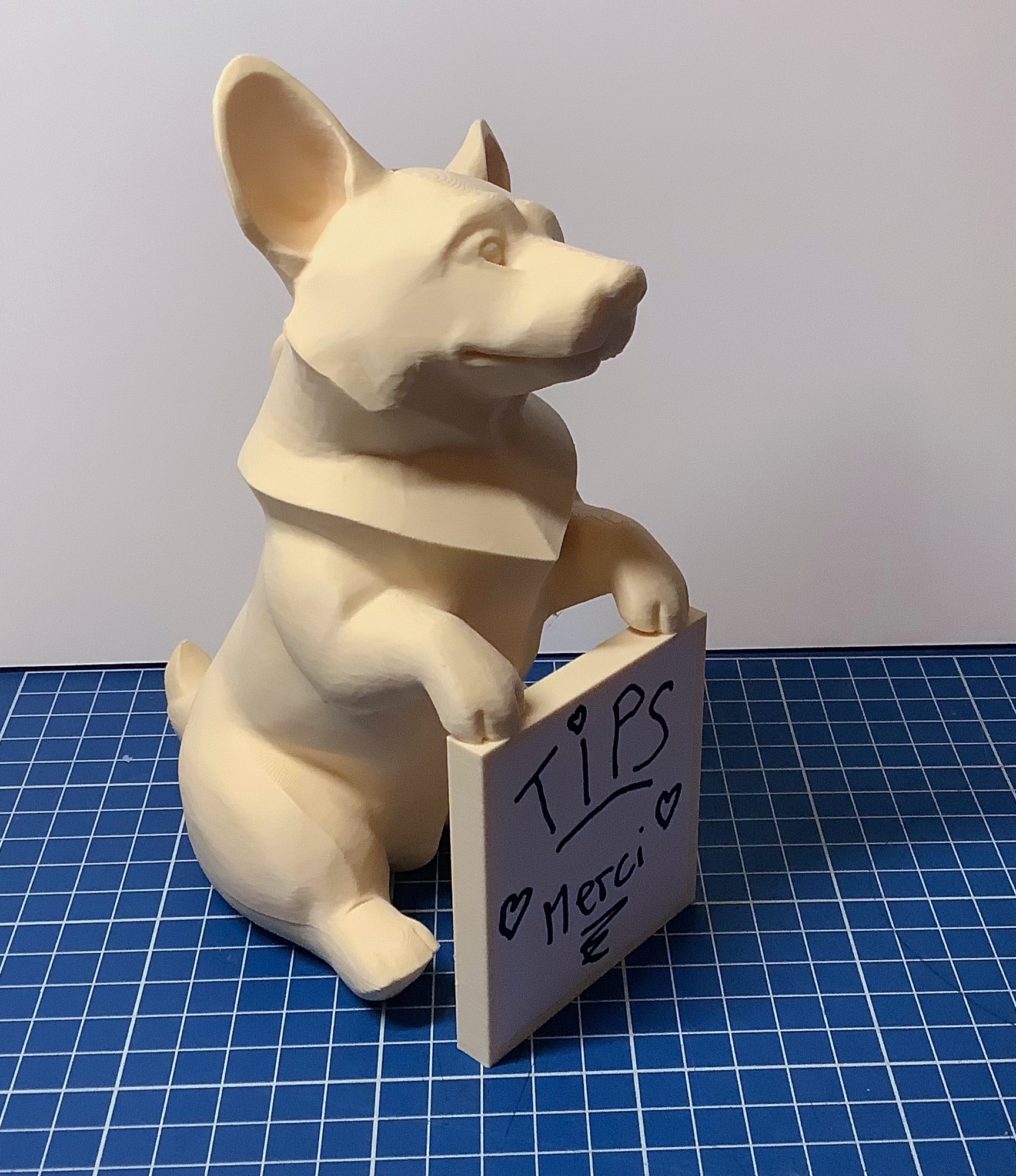 Miniatura 2 do modelo 3D cute corgi for tips