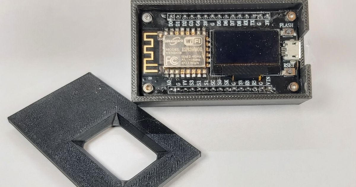 Esp 8266 Oled Case by LuBi Tech | Download free STL model | Printables.com