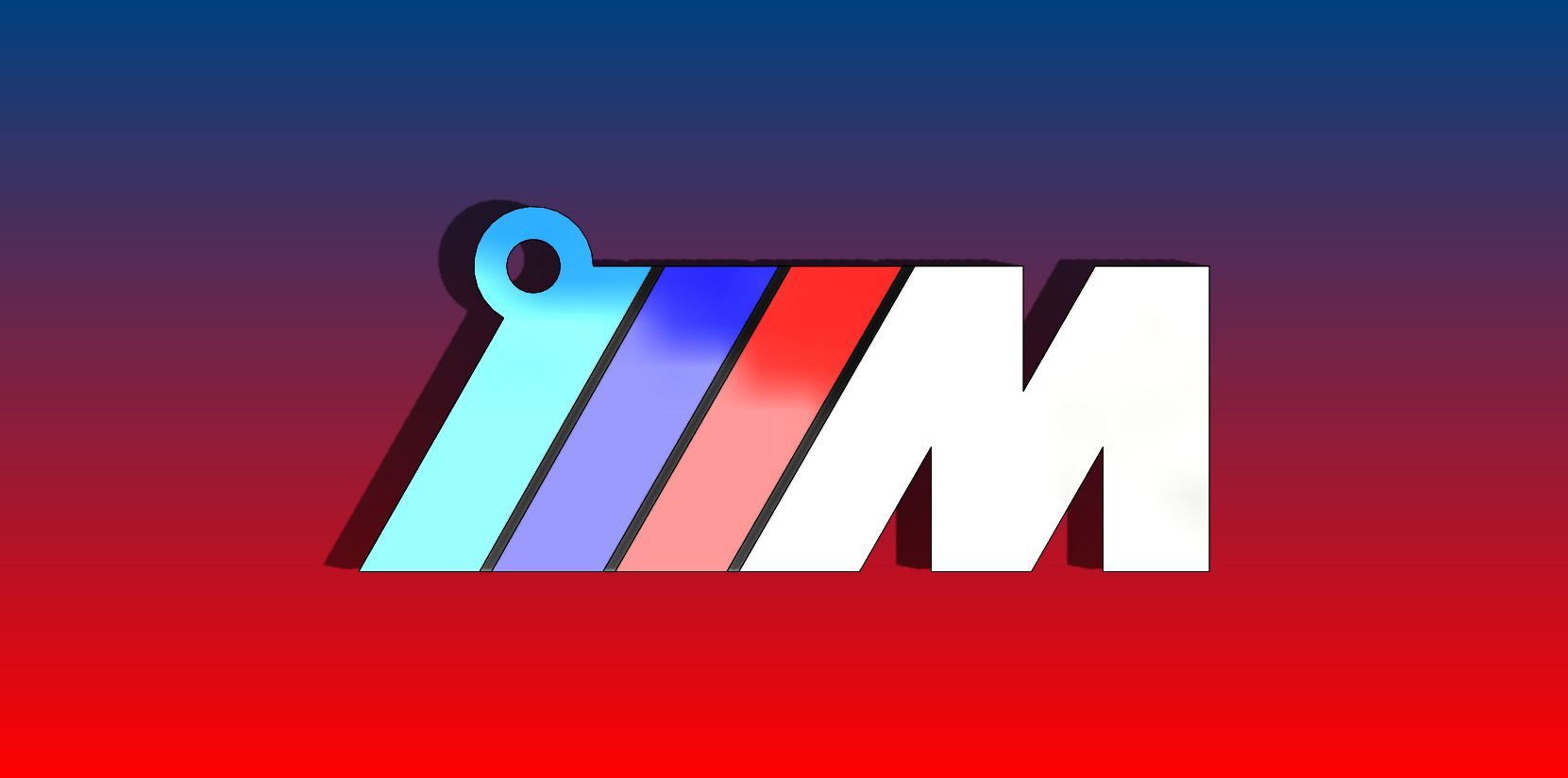 BMW M key ring by 3dpieces