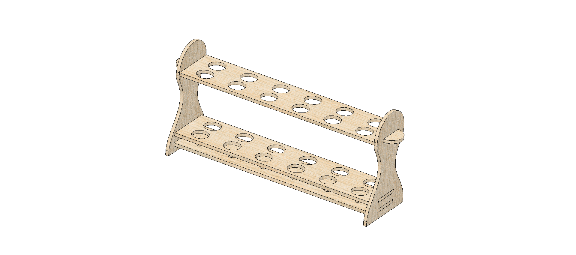 Test Tube Holders with .dxf files by onus Download free STL model