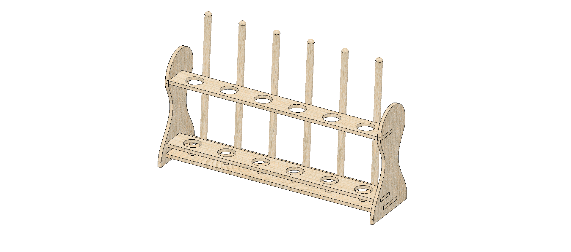 Test Tube Holders with .dxf files by onus Download free STL model