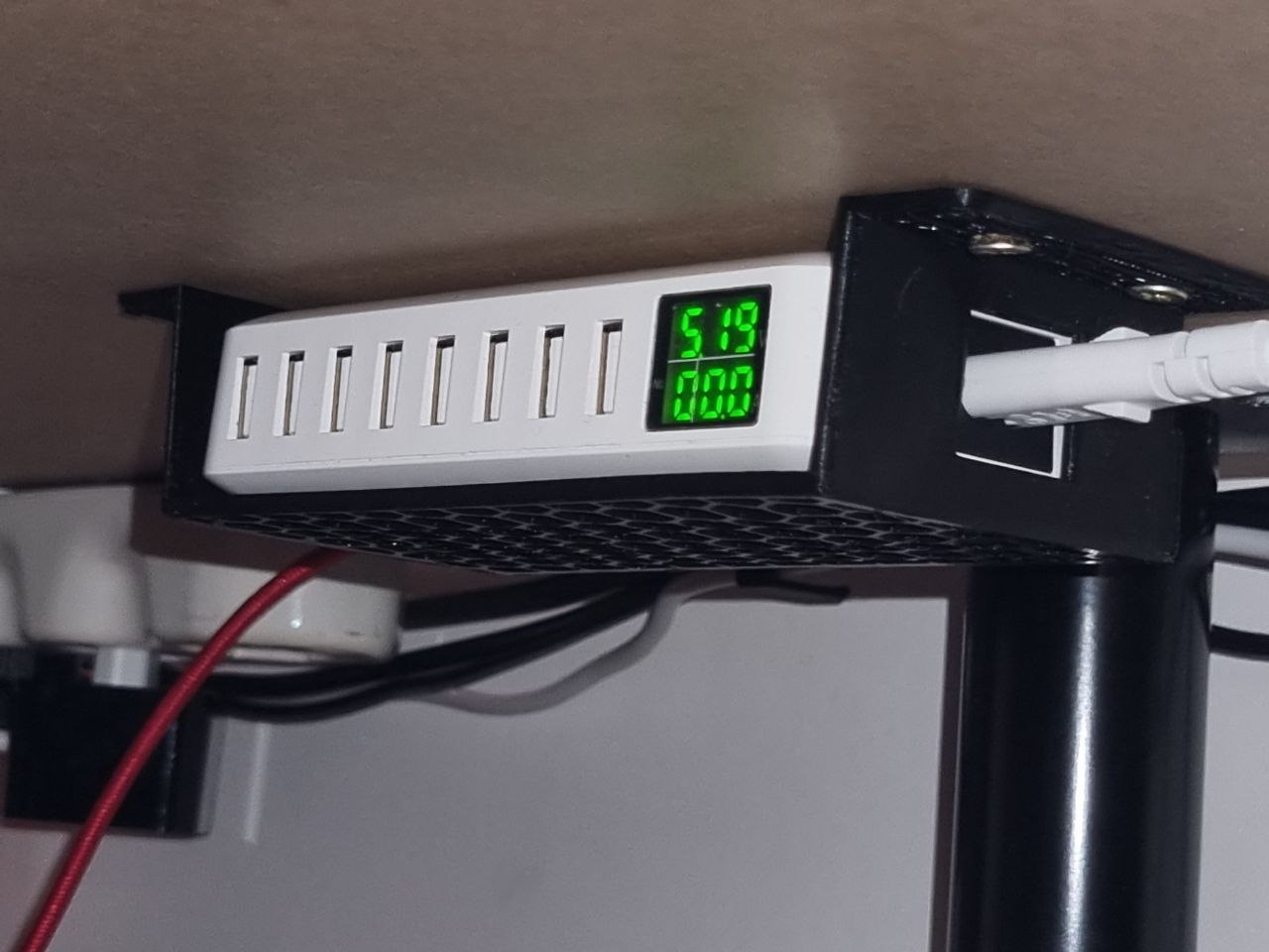 under desk support for ILEPO multiple USB charger (8 usb)