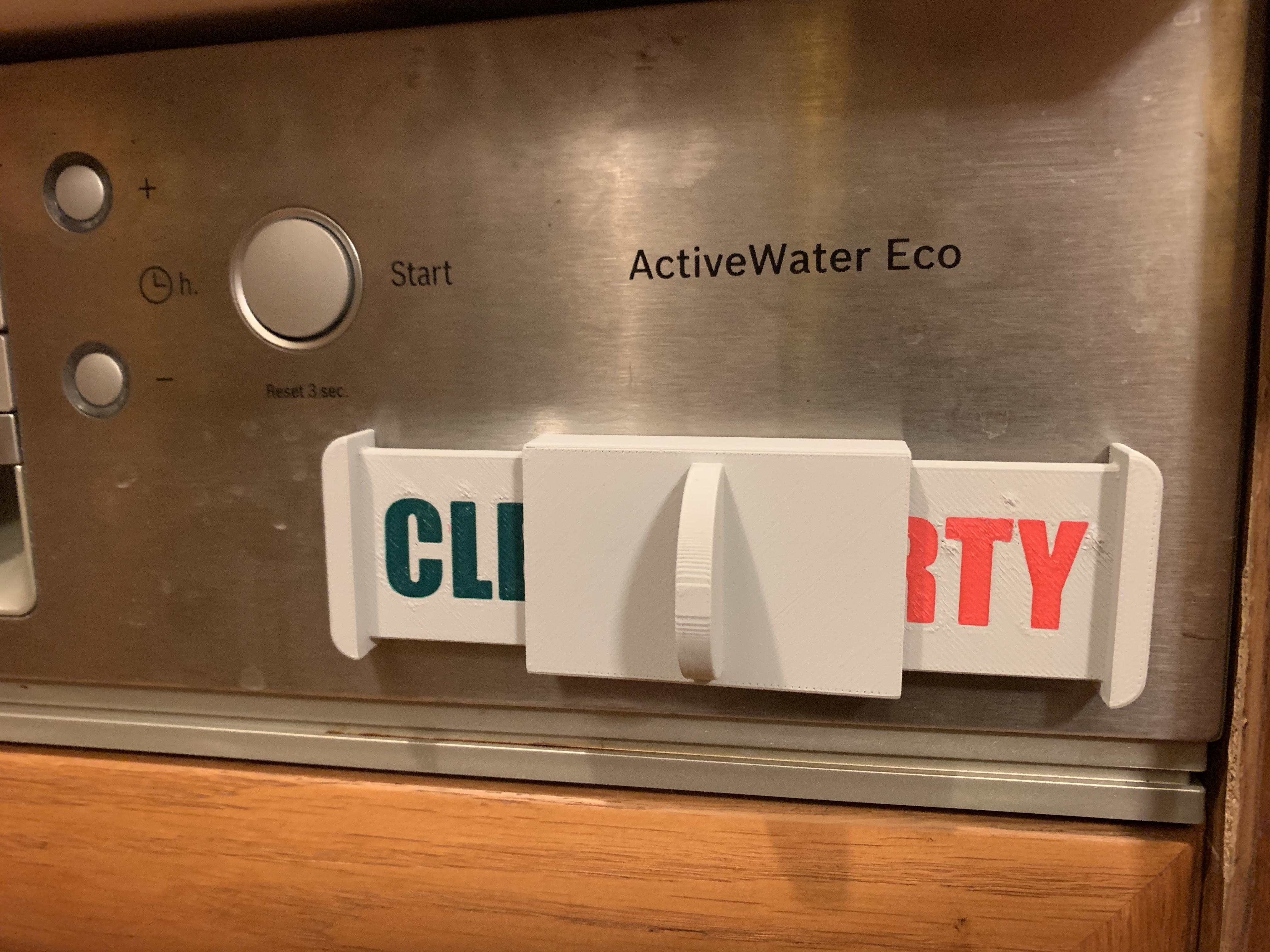 Dishwasher Clean/Dirty Indicator MMU Version With Custom Magnets Size 3D model thumbnail