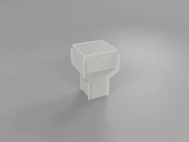 Multi-Purpose 3D Printed Organizer with Geometric Pattern